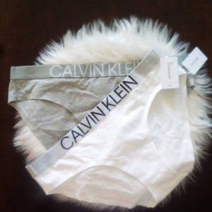 New Calvin Klein 2 Panties Bundle Size L